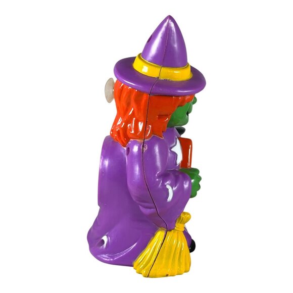 Vintage Witch flickering candle light w/ suction to window Halloween Holiday dec - Picture 3 of 7